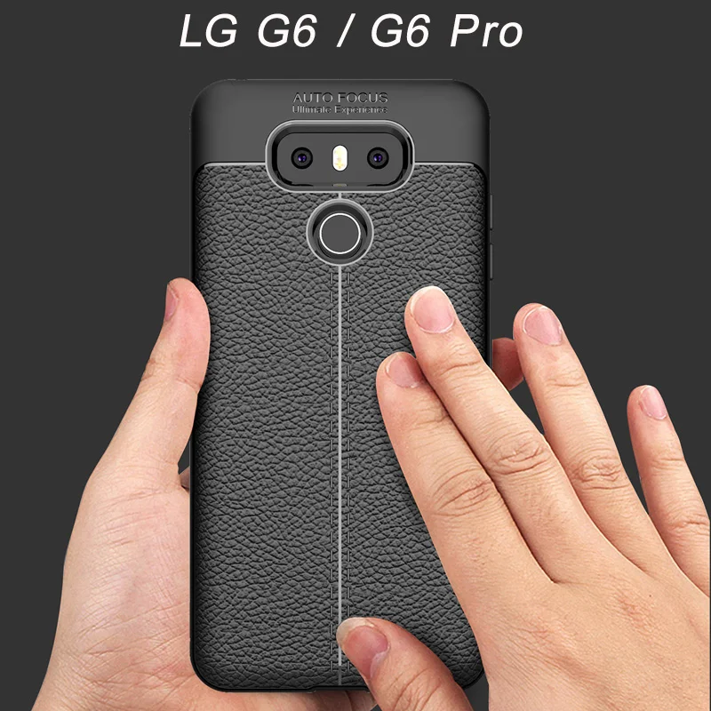 

For LG G6 Case Leather Carbon Fiber Silicone Case For LG G6 Pro Full Cover Soft TPU Shockproof TPU Phone Case Coque Capa