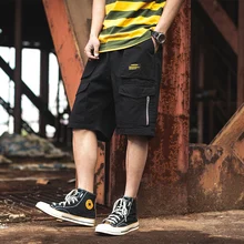 Мужские шорты спортивные хип-хоп Уличная летняя Военная хлопковая мужские бермуды m-xxxl Карго повседневные шорты для мужчин