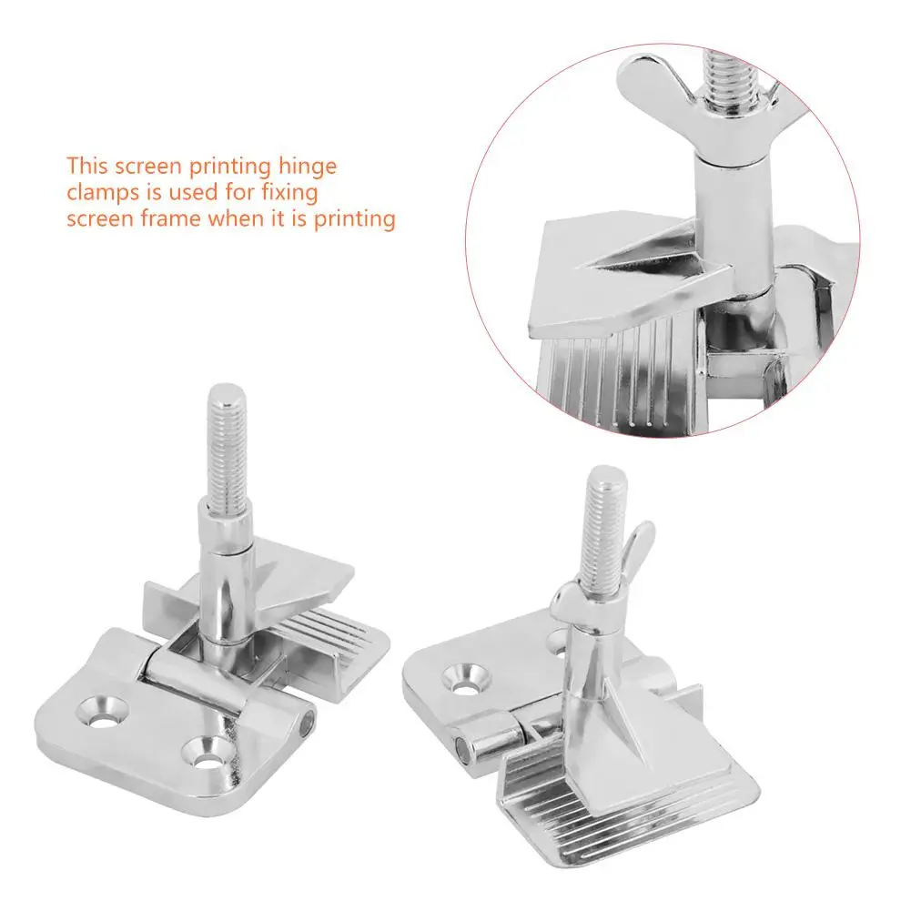 2 шт. шелковые трафаретные печатные зажимы шарнирный зажим бабочка шарнирный зажим для DIY фиксирующий экран s инструмент скидка