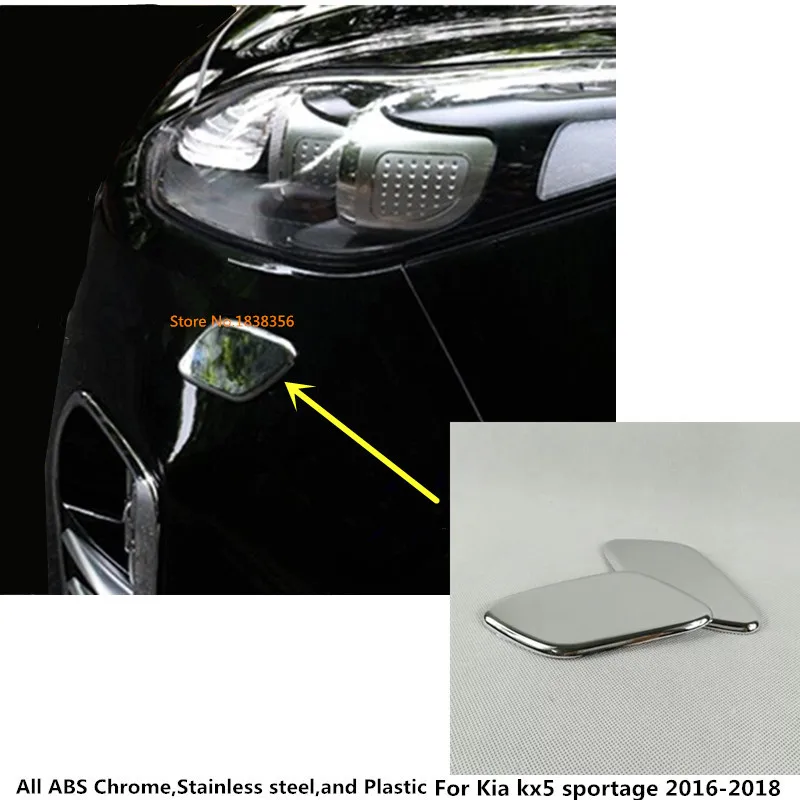 

Free shipping Car body head front bellow-light lamp frame stick styling ABS Chrome trim 2pcs For Kia Sportage KX5 2016 2017 2018