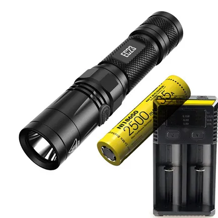 NITECORE EC23 фонарик CREE XHP35 HD E2 светодиодный Макс 1800 люмен расстояние луча 255 м 8 режимов работы тактический фонарь поиск света - Испускаемый цвет: EC23 2500mAh I2