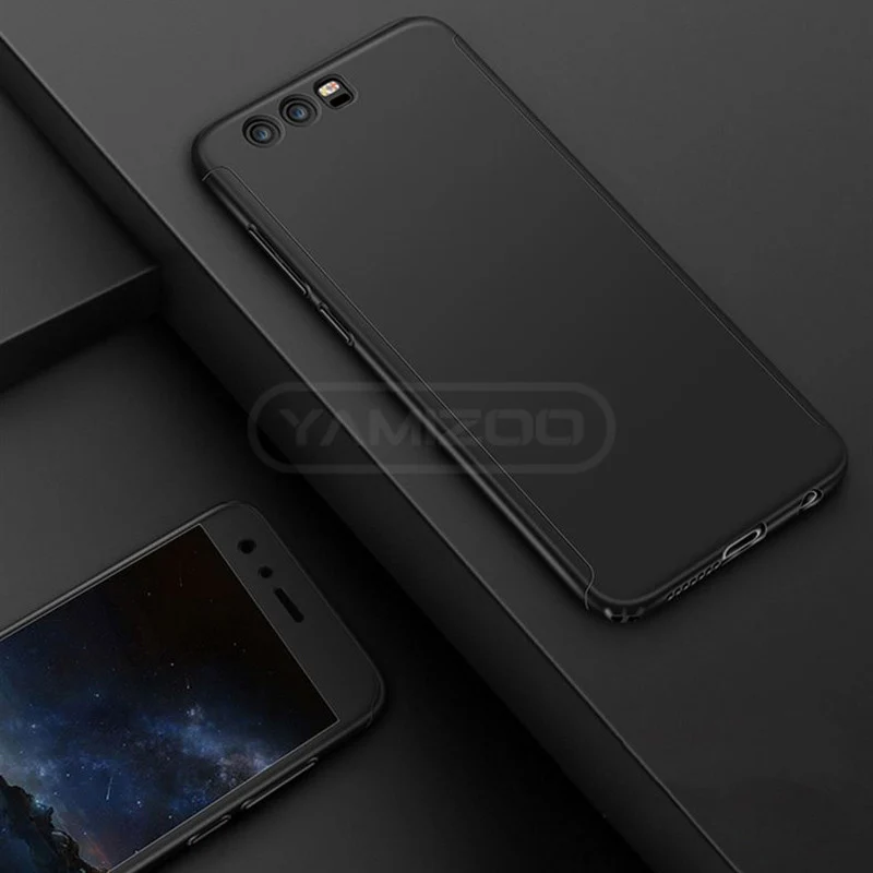 YAMIZOO Case For Huawei Honor 9 8 Lite 360 Full Cover Hard Capa Phone Case For Huawei Honor 9 8 Lite Protective Glass Case Cover (2)