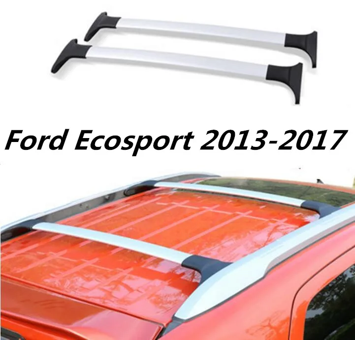 

JIOYNG Car Roof Rack Rail Bar baggage luggage Cross Bar For For 13-17 Ford Ecosport 2013 2014 2015 2016 2017(Black silver)