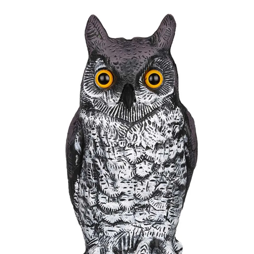 

1 Pc Simulation Realistic Owl Decoy Garden Yard Lawn Weed Pest Control Sparrow Bird Scarecrow Scarecrow For Everyday Decoration