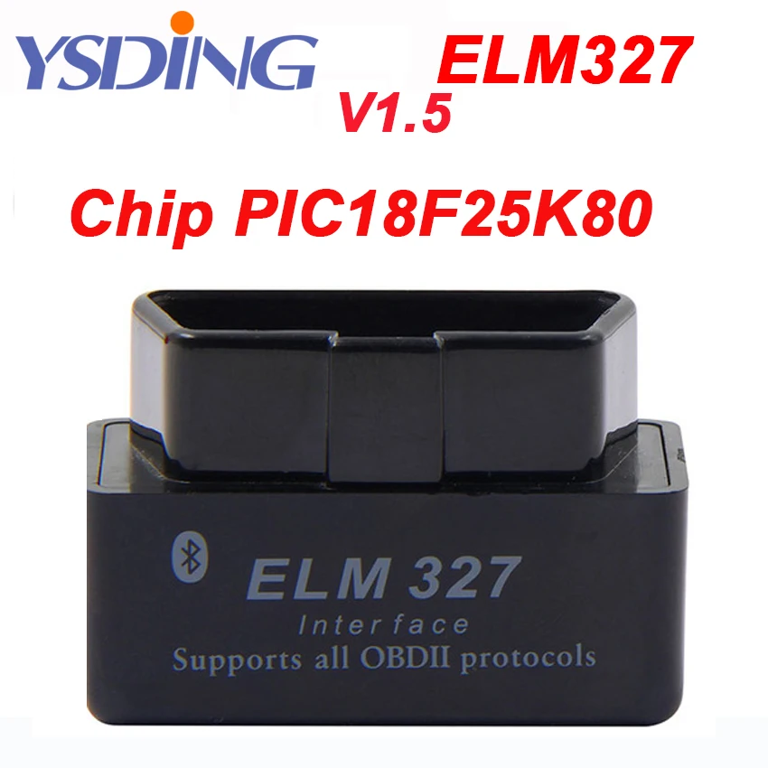 Топ-Номинальная PIC18F25K80 чип V1.5 супер мини ELM327 Bluetooth OBDII/OBD2 Беспроводной CANBUS