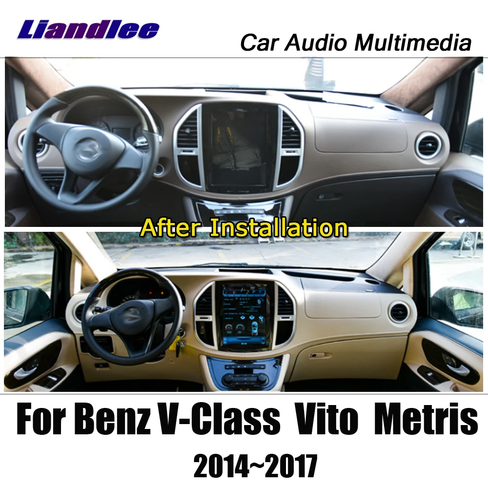 Clearance Liandlee 12.1 Tesla Vertical Android Screen For Mercedes Benz V-Class / Vito / Metris Carplay Map GPS Navi Navigation Multimedia 2