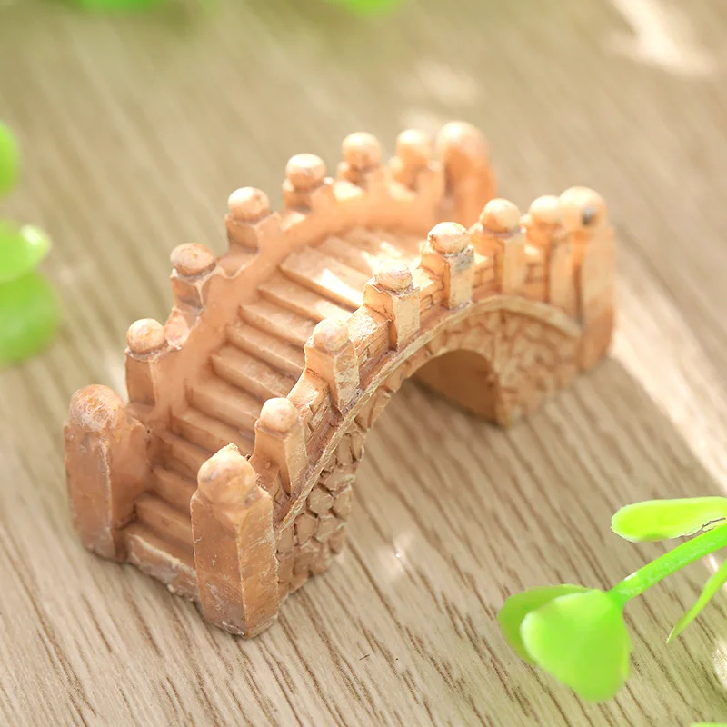 

Aquarium Ornament Court BRIDGE Resin Decoration Creative Craft Room Figurines