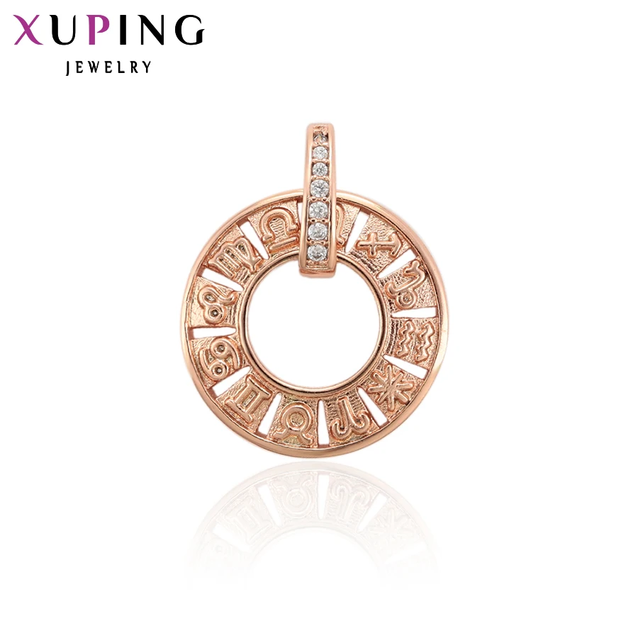 

11.11 Deals Xuping Fashion Round Shape Pendant Rose Gold-Color Plated Jewelry for Women Christmas Day Gift S96,2-34162