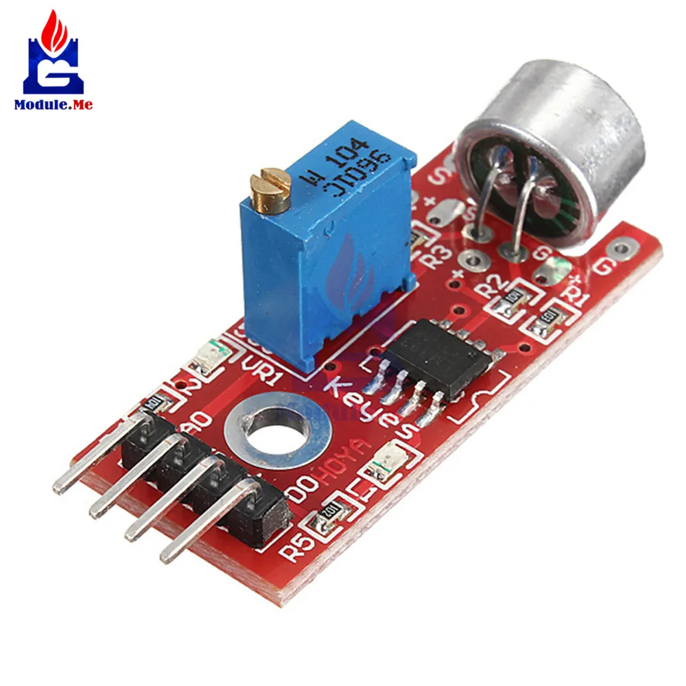 Плата питания с высокочувствительным микрофоном и датчиком звука для Arduino AVR PIC 5 В