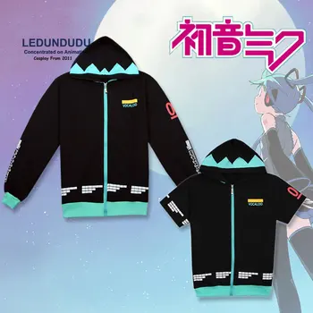 

VOCALOID Hatsune Miku Hoodies Coat Long Sleeve / Short Sleeve Hooded Jackets Casual Sweatshirts Cosplay Costumes