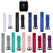 Модный силиконовый ремешок для часов для Xiaomi Huami Amazfit Bip BIT PACE Lite, Молодежный сменный спортивный браслет 20 мм, ремешок на запястье