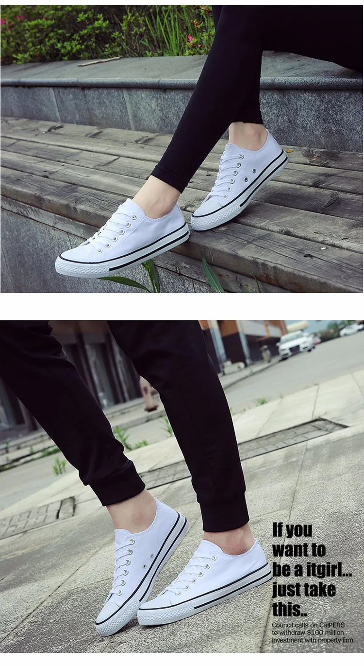 Hellozebra Men Casual Canvas Shoes Classical Lace Up Solid Flats Breathable Board Soft Leather Students Shoes 2016 Autumn New (16)
