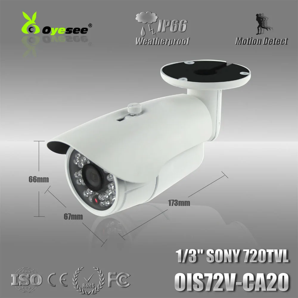 OIS72V CA20 CCD 720TVL Waterproof video Surveillance 3.6mm fixed lens Night Vision security