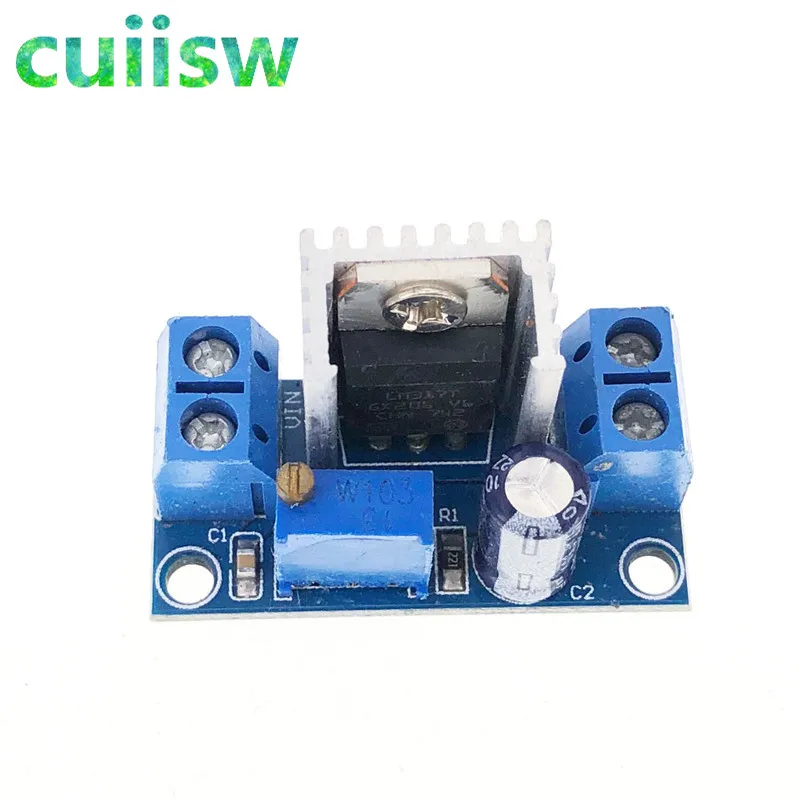 Cuiisw 1 шт. LM317 LM317T DC-DC понижающий преобразователь постоянного тока плата питания модуль