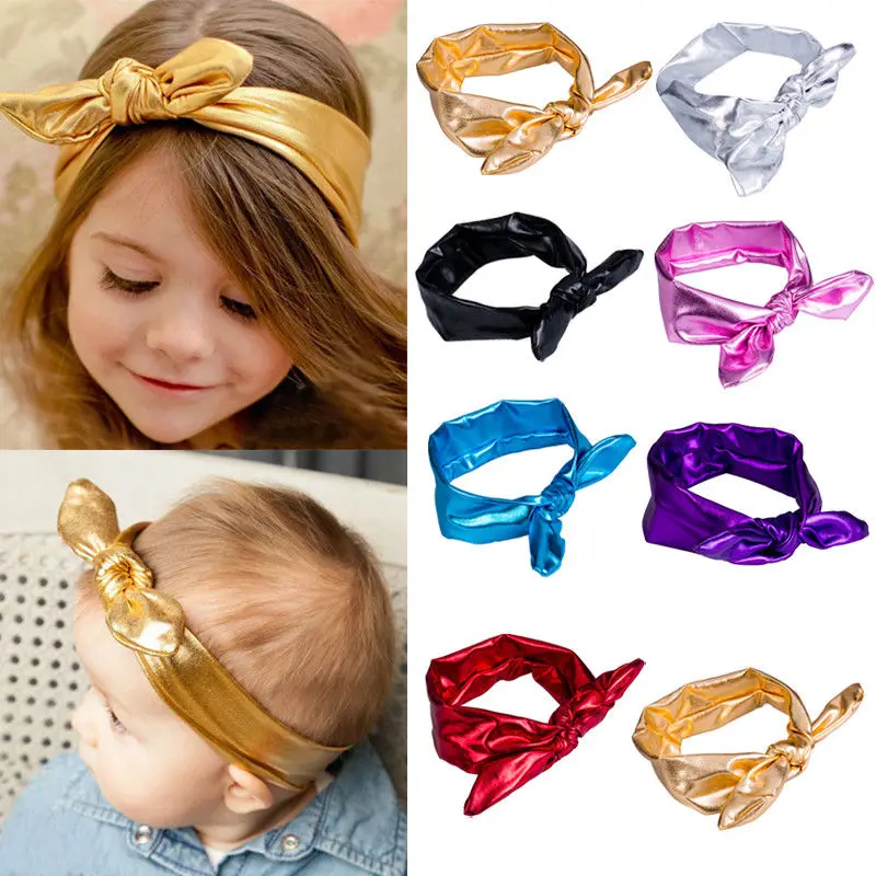 

2018 Brand New Infant Toddler Girls Kids 7 Color Fashion Baby Bow Hairband Headband Sweet Turban Knot Head Wrap Accessories
