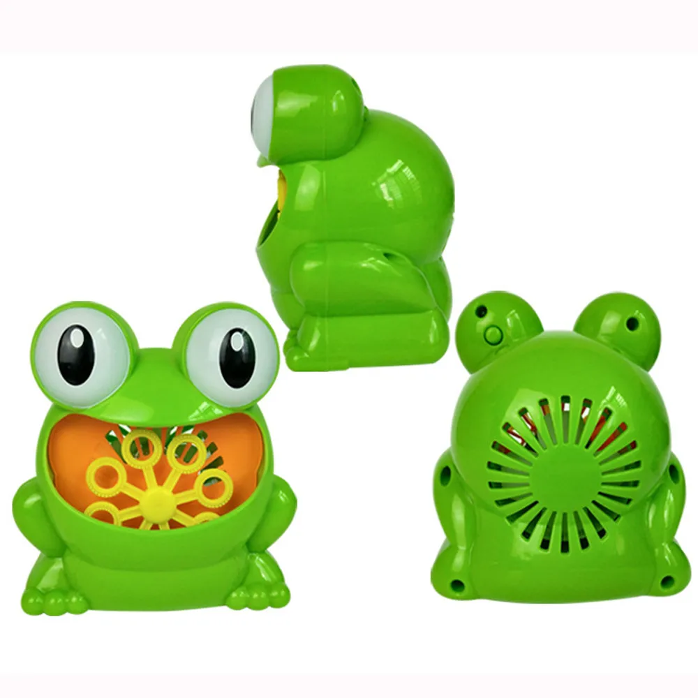 New Cute Frog Automatic Bubble Machine Blower Maker Party Summer Outdoor Toy for Kids Wholesale And 4