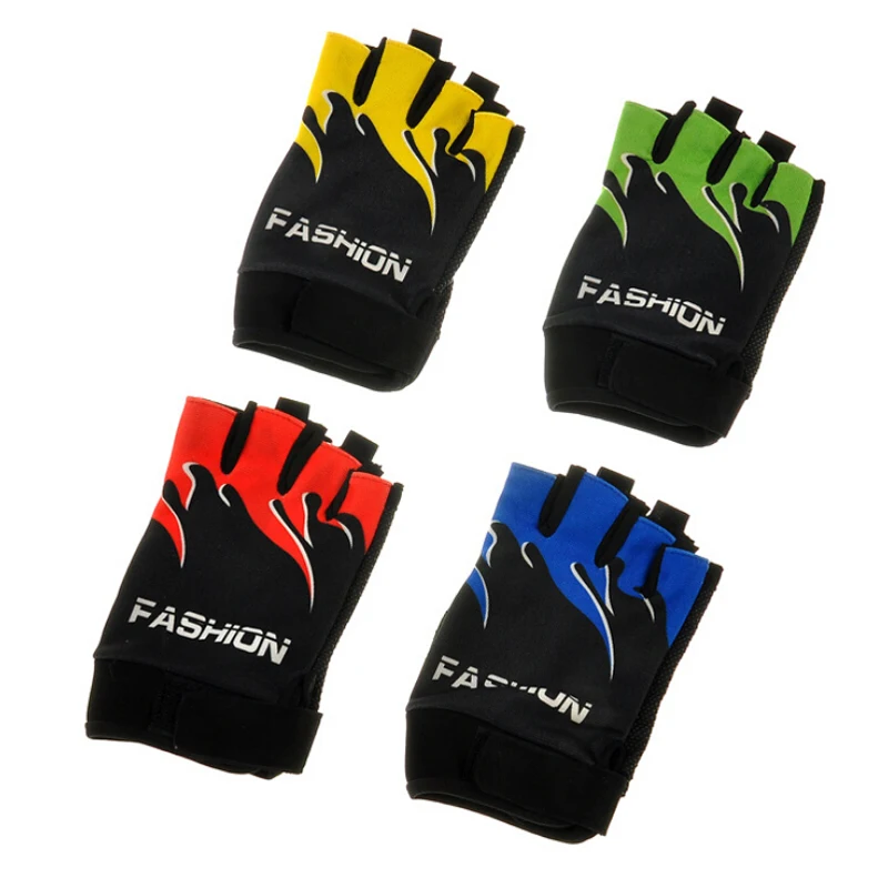 

Cycling Gloves Outdoor Sports Bike Bicycle Hiking Gel Half Finger Fingerless Super Abrasion Palm Material Breathable Gloves 0.05