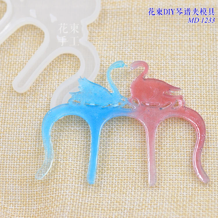 

FlowerInvitation music clip mold_Silicone Mold_DIY Epoxy mould Clay mould book Clip mould MD1233-1239