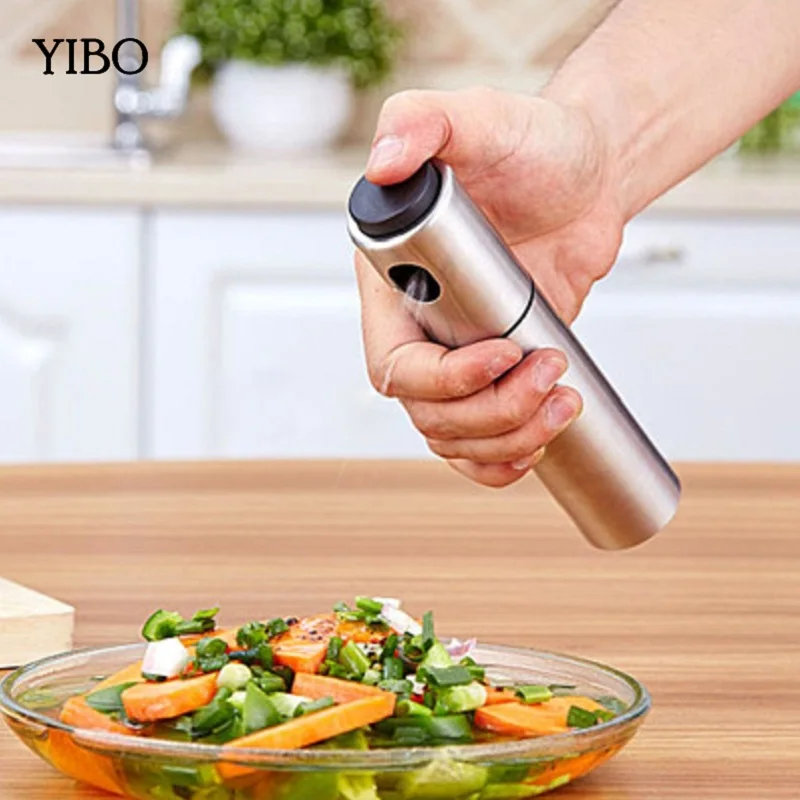 

Stainless Steel Castor Refillable Oil Vinegar Spray Bottles Mist Water Pump Gravy Boats Grill BBQ Sprayer Kitchen Tool CB1989/10
