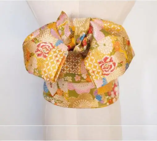 

Japanese Big bow waist Women's Wide Belt Kimono accessories 5 Style