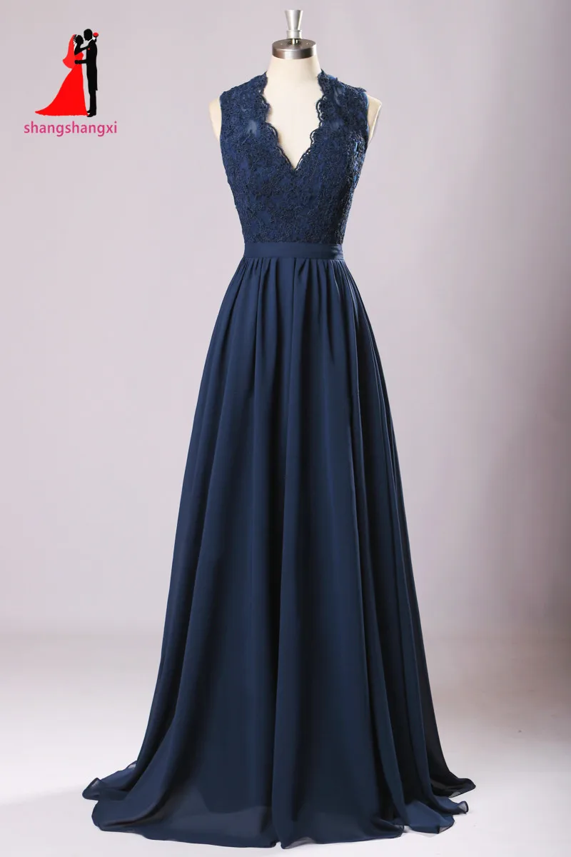 New Long Bridesmaid  Dresses  2019 Navy  Blue  Plus  Size  