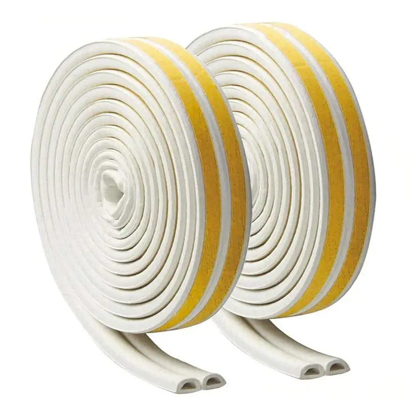 

2pcs Self Adhesive Doors And For Windows Foam Seal Strip Soundproofing Collision Avoidance Rubber Seal Collision Sealing Strip