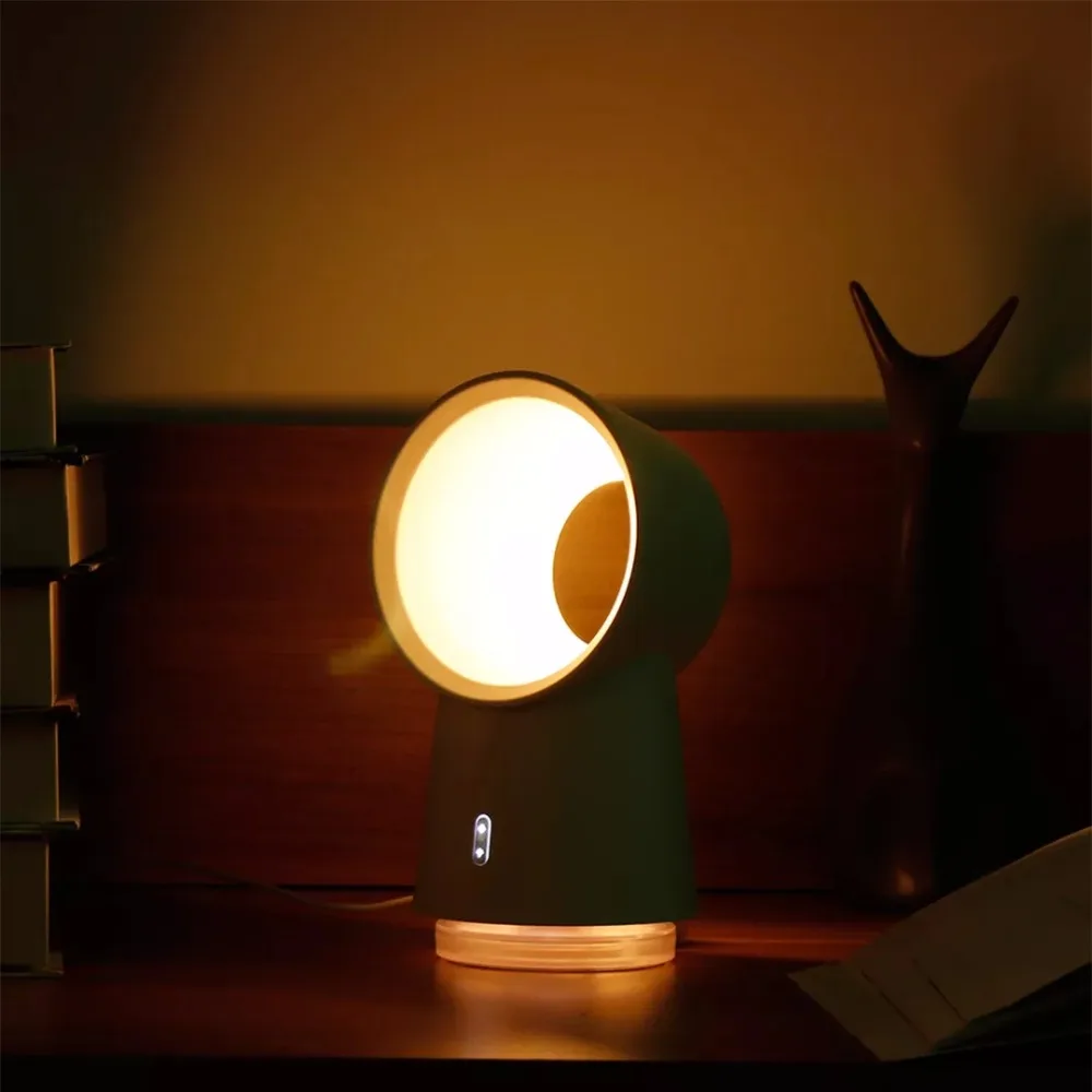 Newest Xiaomi HL Happy Life 3 in 1 Mini Cooling Fan Bladeless Desktop Fan Mist Humidifier w LED Light (18)