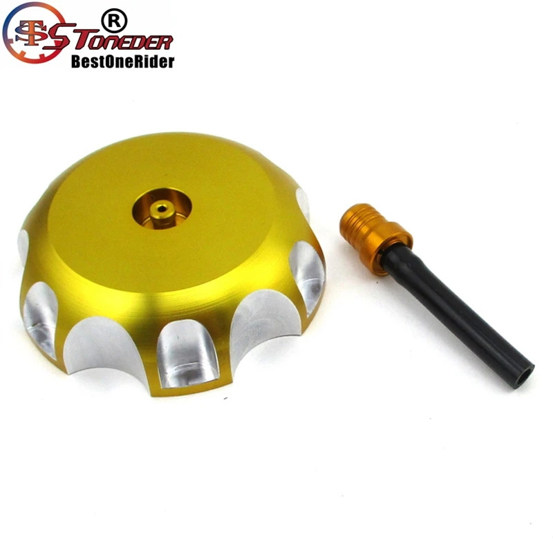 Stoneder CNC золото газовая крышка топливного бака Кепки для Suzuki LTR450 RMZ250 DRZ 400 400E DRZ125 DRZ50 DRZ70 мотоцикла Dirt Pit Bike