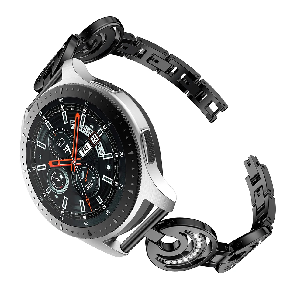 Для Samsung Galaxy Watch 46 мм браслет ремешок для часов Huami 2S Нержавеющая сталь замена