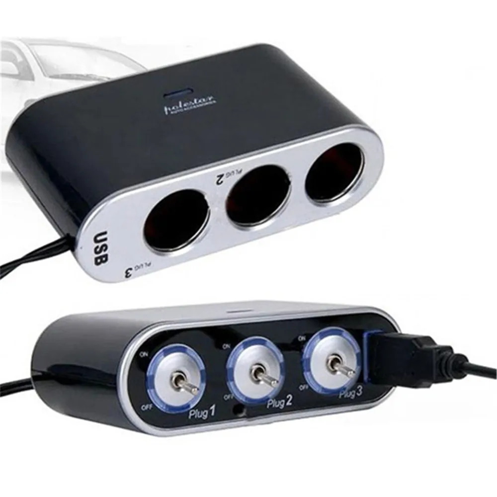 Прочный Зарядные устройства для автомобиля Mini USB переключатель автомобильного