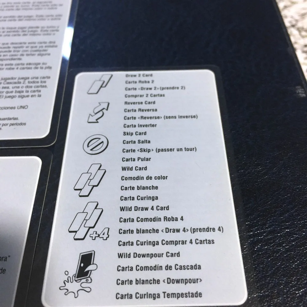 15 New Waterproof Uno H2o Playing Cards Board Game For Family Children Uno Toys English French German Rules In Package Board Material Board Standboard Games Us Aliexpress