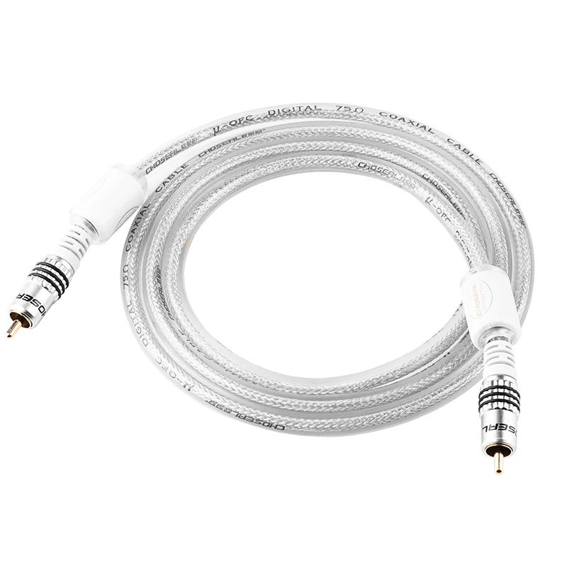 Choseal 30th anniversary QS6771 RCA Subwoofer Speaker Cable Digital Coaxial Audio Cable