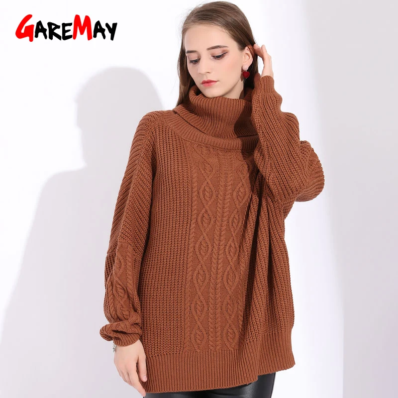 Turtleneck Women Sweater Oversized Jumpers Ladies Women's Winter Sweater Women Pullover Knitted Oversize Sweaters Turtleneck