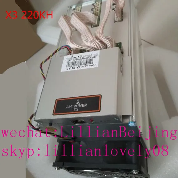 

used AntMiner x3 220KH Asic miner Mining machine of bitmain x3