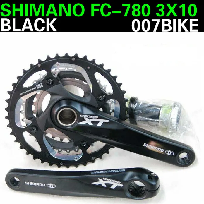 ShimanoXT 170 мм 175 20s 30s FC M780 M782black коленчатый набор 10 скоростей 30 один полый зубной
