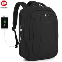 Tigernu, большие мужские повседневные Рюкзаки с защитой от кражи, 39л, водонепроницаемый рюкзак с USB зарядкой, школьный рюкзак 17 дюймов, рюкзак для путешествий, Mochilas