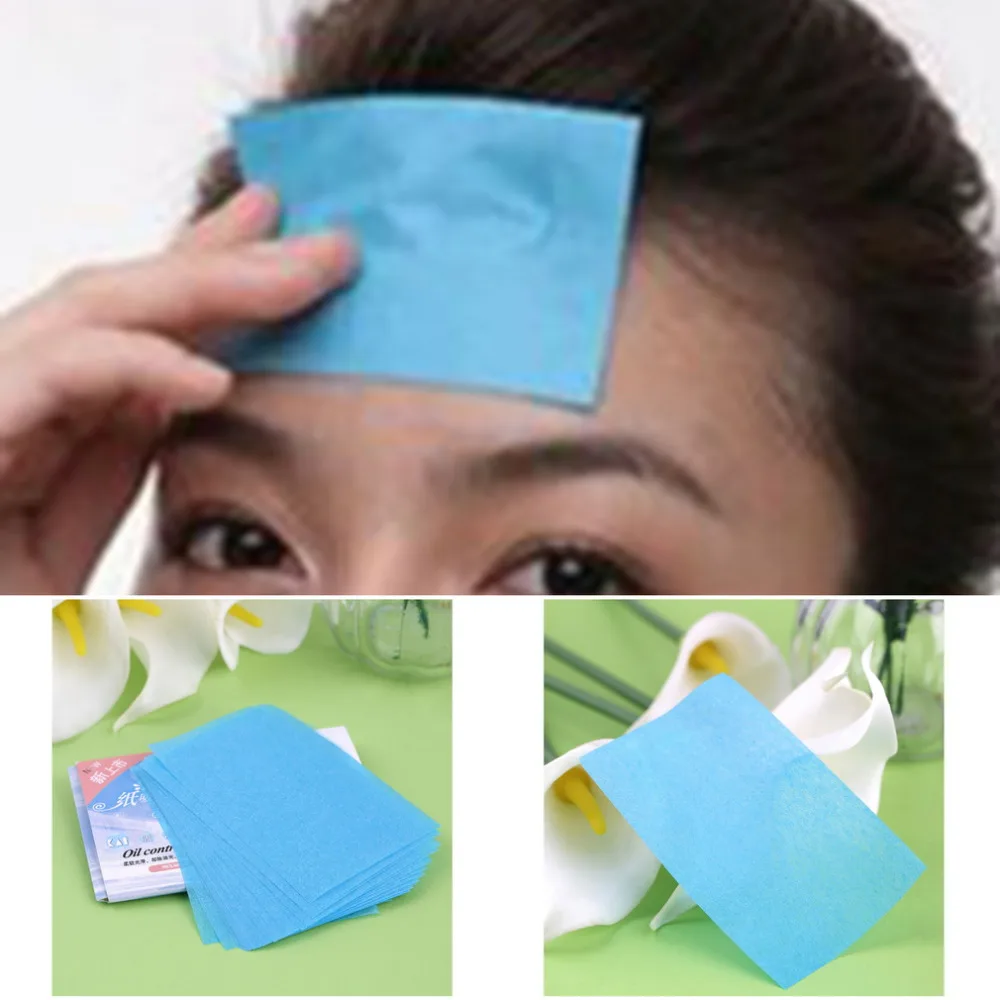 4 упаковки(200 шт) бумажная целлюлозная пленка для случайного контроля поглощения ткани для макияжа Промокательная бумага Горячая GYH