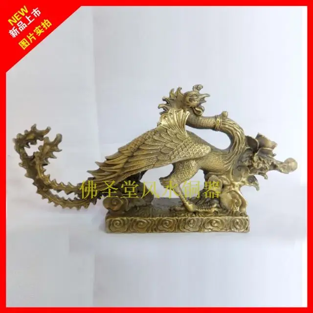 

Bronze statue copper crafts peony feng shui decoration