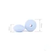 TYRY.HU 10Pcs Silicone Abacus Lentil Beads 12mm BPA Free Baby Teething Beads Chewable Baby Teethers Pacifier Chain Accessories 6