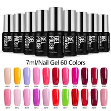 Modelones 120 цветов УФ-гель для ногтей Полупостоянный светодиодный Гибридный гвоздь лак для ногтей Блестящий Декор светодиодный лак для ногтей