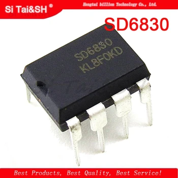 

1pcs/lot SD6830 DIP8 Built-in high voltage efficiency switching Current mode PWM+PFM controller