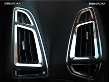 6 pcs Aço Inoxidável Acessórios em Bom Estado Saída Decoração Anel Interior Quadro Para Ford Focus 3 4 MK3 MK4 2012-2015, Carro Stylin