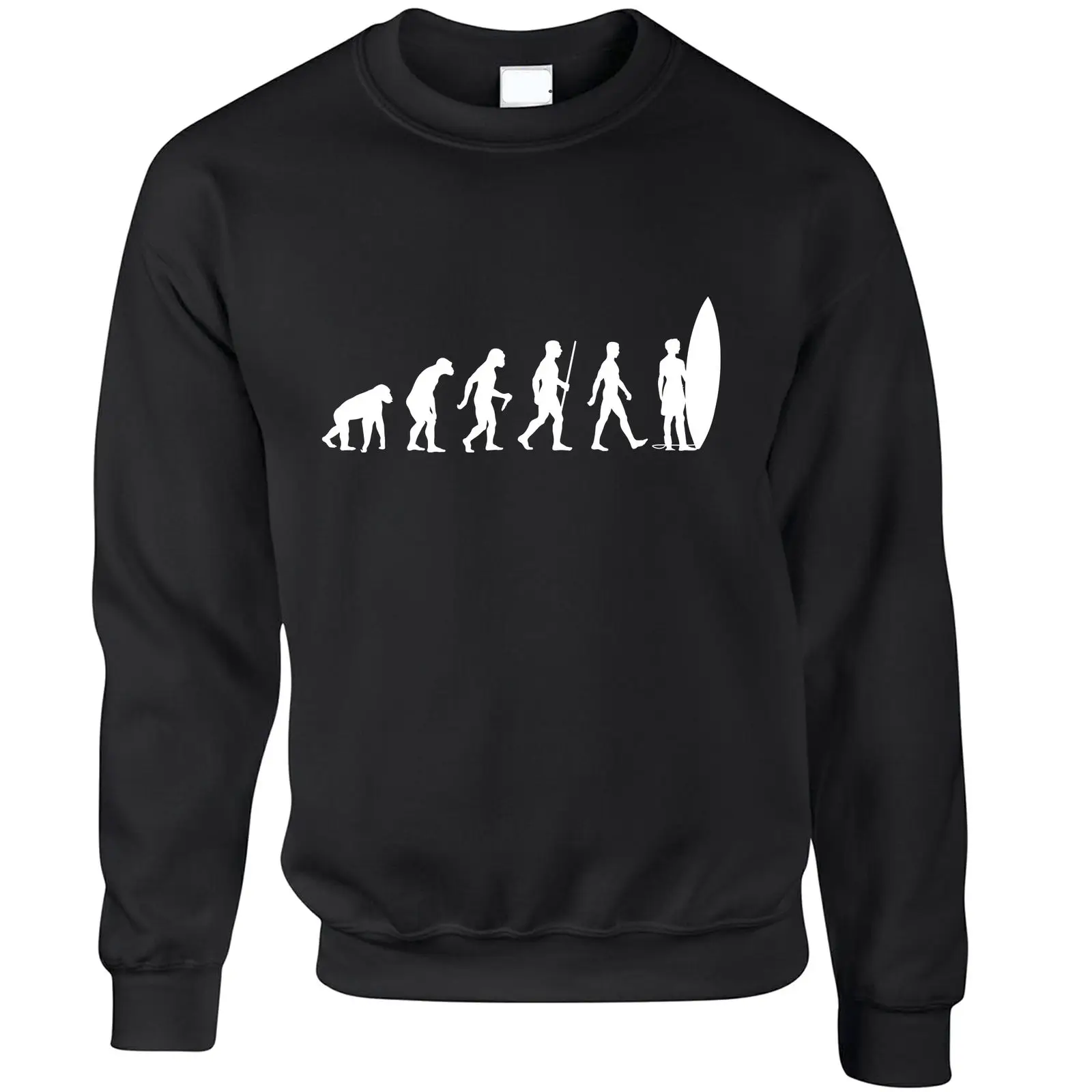 Sommerstrand Unisex-Pullover Evolution eines Surfer-Typ | Мужская одежда