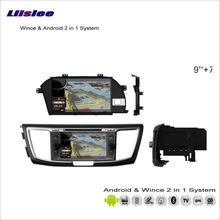 Liislee для Honda Accord 2013~ Радио Стерео dvd-плеер gps Nav Навигация Advanced Wince& Android 2 в 1 S160 система