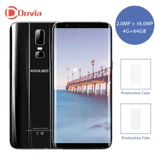 KOOLNEE K1 4G Smartphone 6.01″ Full Screen Android 7.0 MTK6750T Octa Core 1.5GHz 4GB+64GB 3190mAh 2MP+16MP Rear Cams Fingerprint