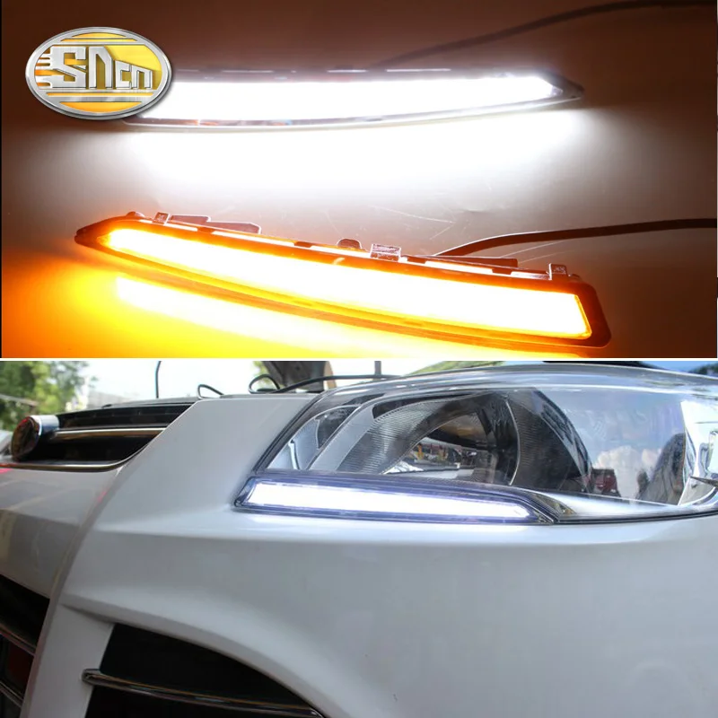 For Ford Kuga Escape 2013 2016 Daytime Running Light DRL LED Fog font b Lamp b