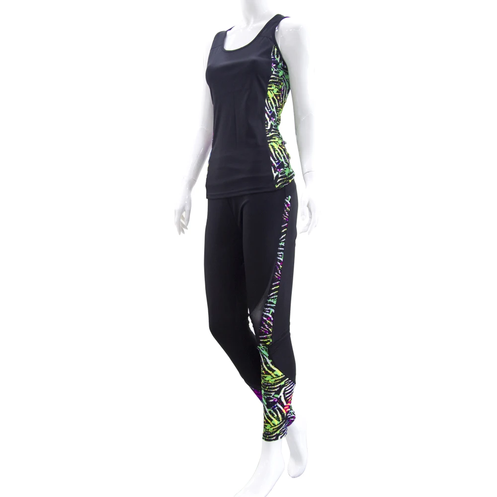 

Kavkas Woman Training Clothes Set 2pcs Set Running Vest Pants Clothing Set Fitness Gym Wear