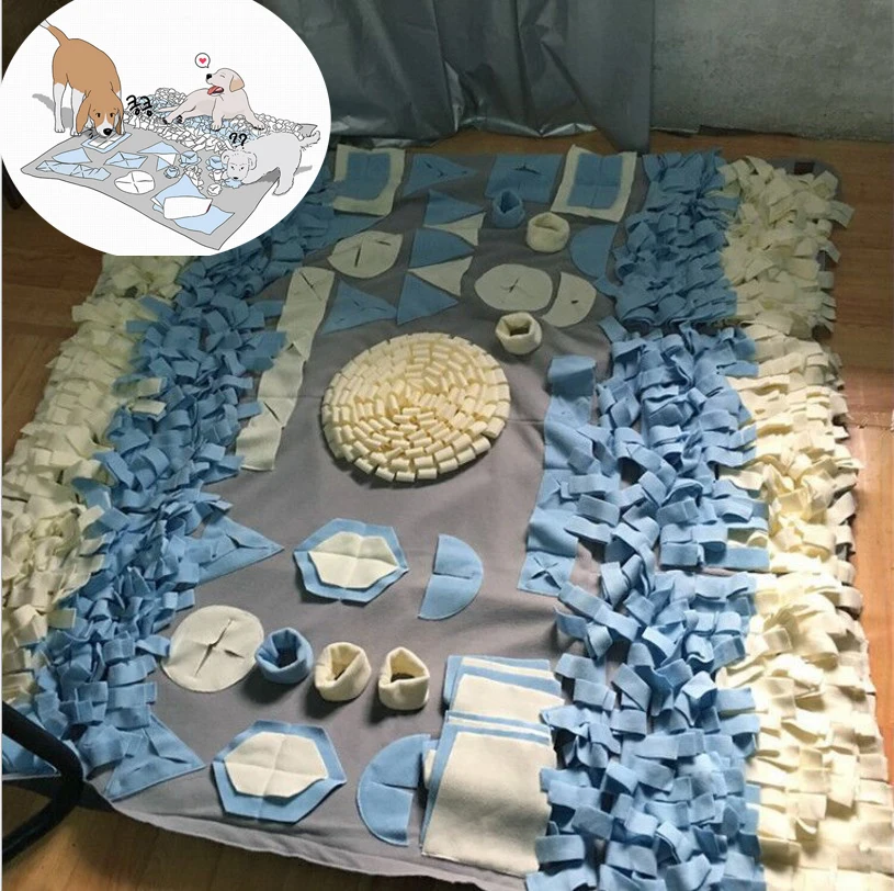 

New High quality Pet Snuffle Mat Dog Feeding Smell Training Play Mat Washable Training Blanket for Dog Smelling S M L
