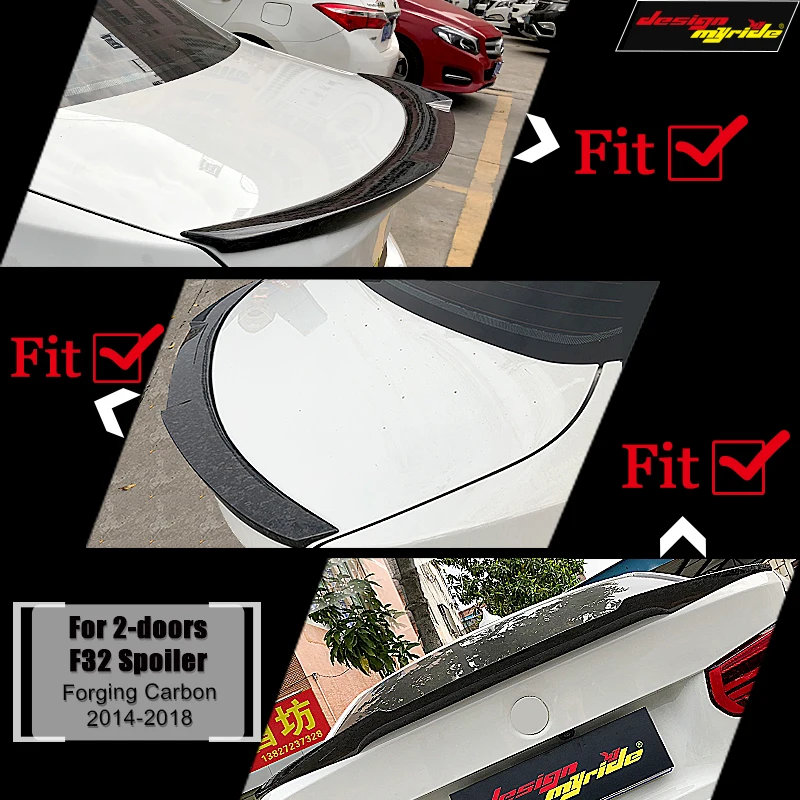 F32 2-door Hard top Rear trunk Spoiler Wing Forging Carbon Fiber M4 Style 4 series 420i 430i 430iGC 440i tail Rear Spoiler 14-18