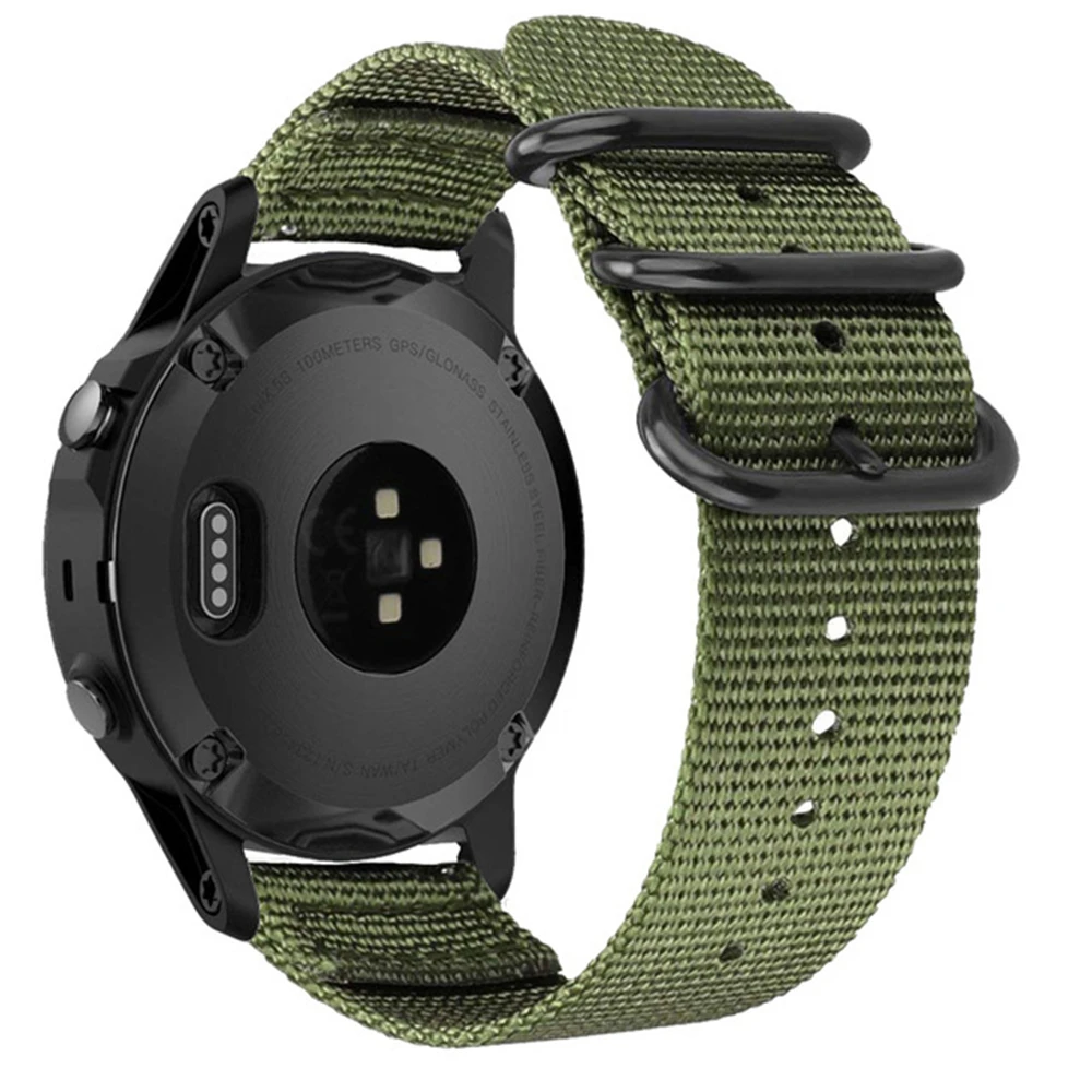 Нейлоновый ремешок TORQUILA 20 мм премиум-класса Nato для Garmin Fenix 5S/5S Plus/Vivoactive 3/Forerunner 645 музыкальный дышащий ремешок для часов